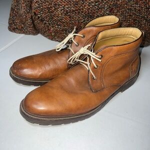 Florsheim Brown Leather Chukka Boots 12